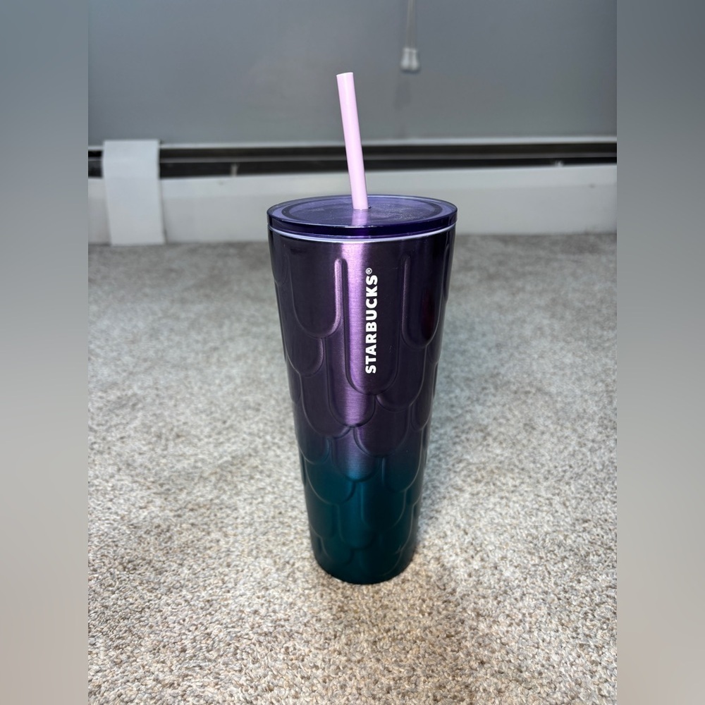 Starbucks Siren Logo TUMBLER 24oz Stainless 2023 Twilight Ombre MERMAID SCALES